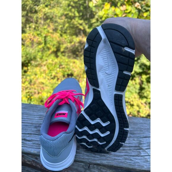 Nike Girls Downshifter 6 Sz 6Y Pink/Black/Gray 685167-007 - Picture 4 of 8